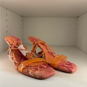 ANTONIO MELANI Orange and Pink Heels